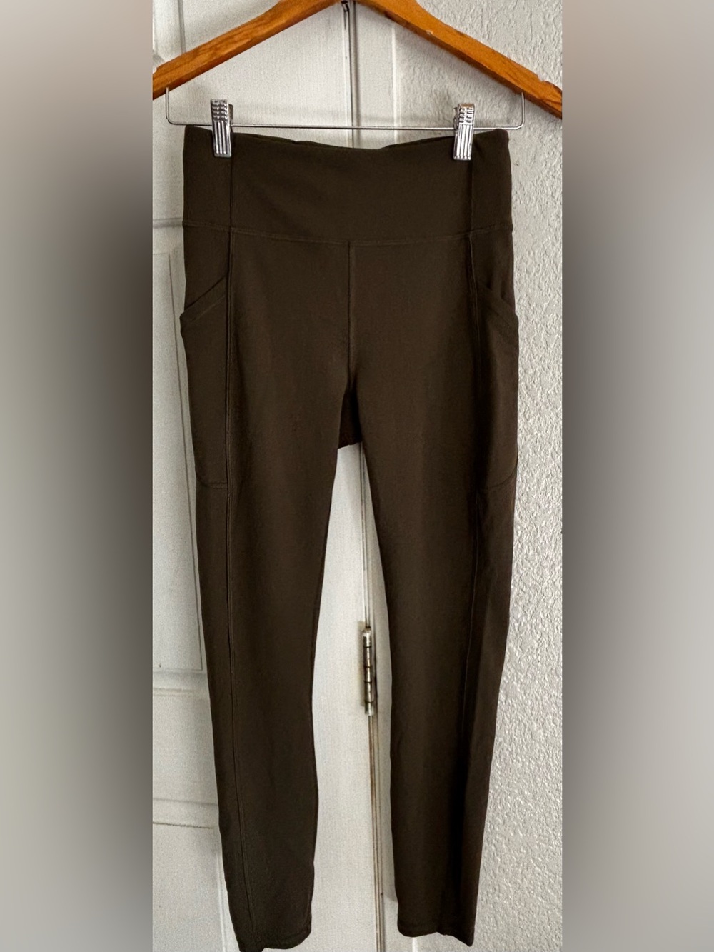 lululemon athletica Olive Brown High-Waist Pocket Leggings